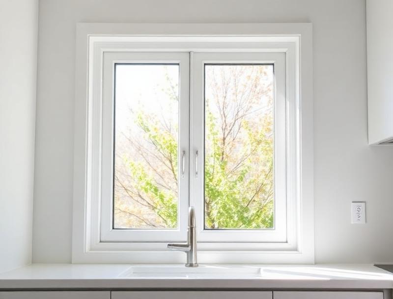 Casement window in kitchen